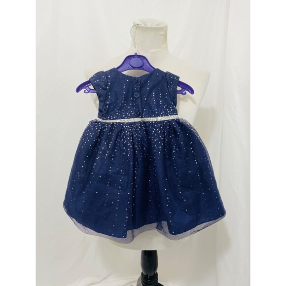 Cherokee Infant Girl’s Dress Purple sparkle Sleeveless Size 6 Months - Picture 3 of 6